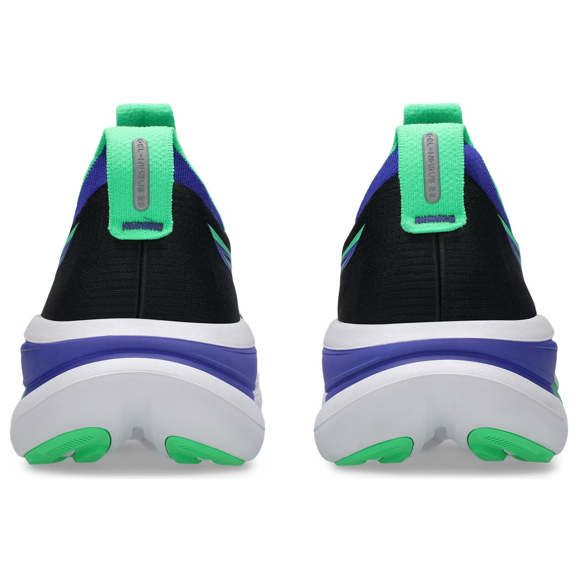 ASICS GEL NIMBUS 28 Black Blue and Green Colorway