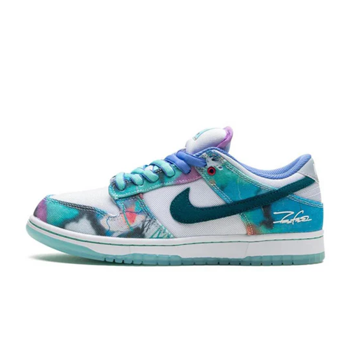 Nike x Futura Laboratories SB Dunk Low Bleached Aqua