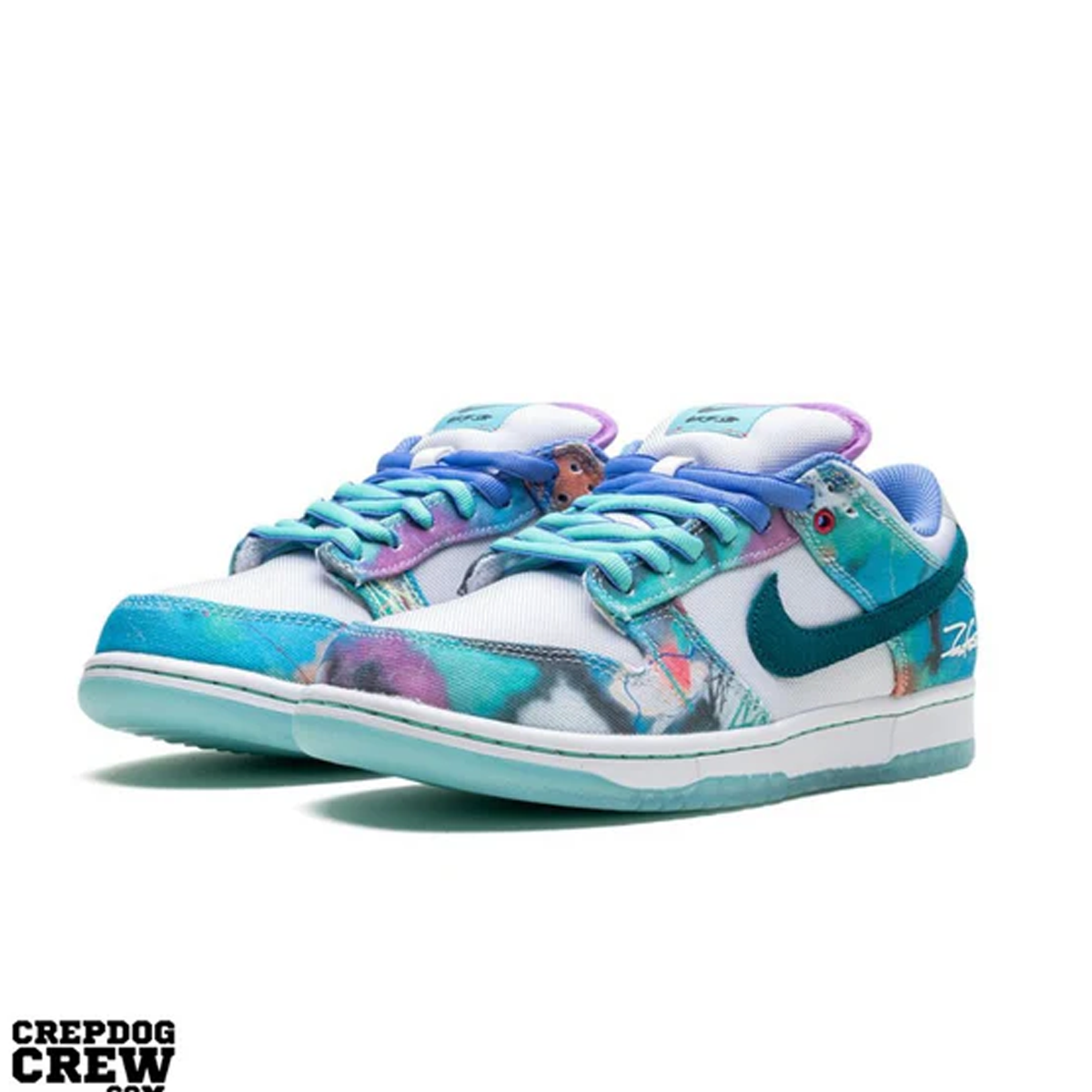 Nike x Futura Laboratories SB Dunk Low Bleached Aqua