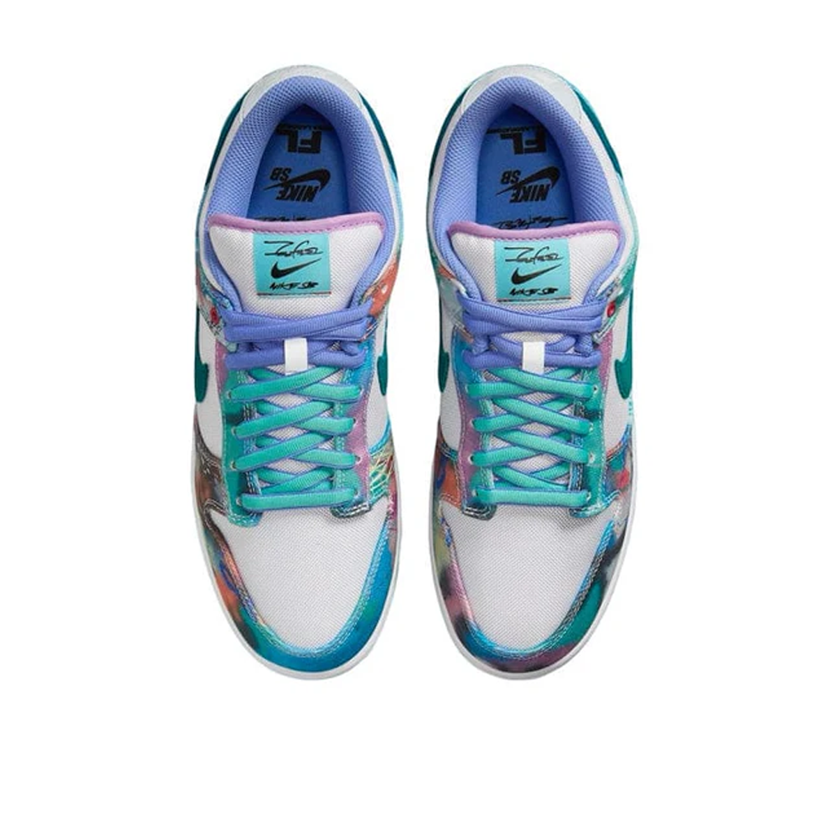 Nike x Futura Laboratories SB Dunk Low Bleached Aqua