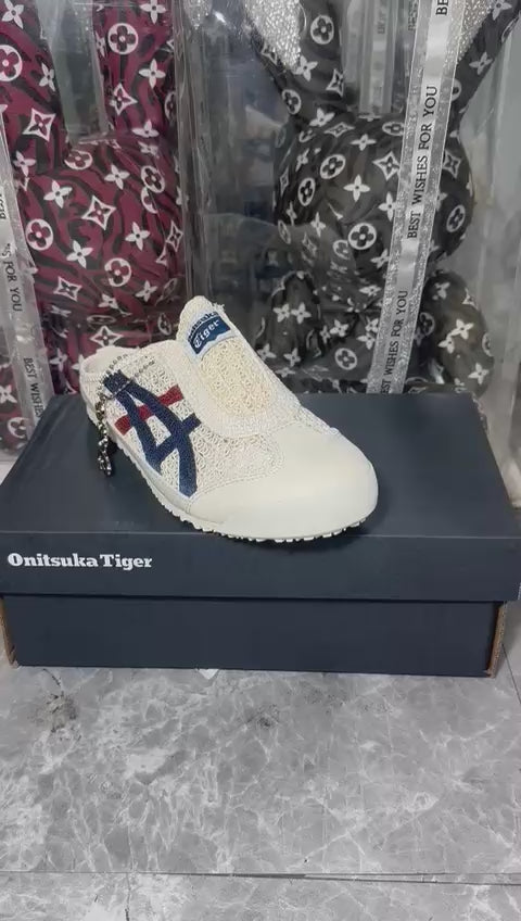 Onitsuka Mexico 66 Sabot - Cream Mako Blue
