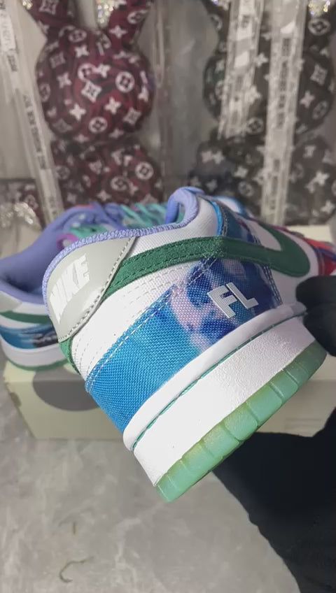 Nike x Futura Laboratories SB Dunk Low Bleached Aqua